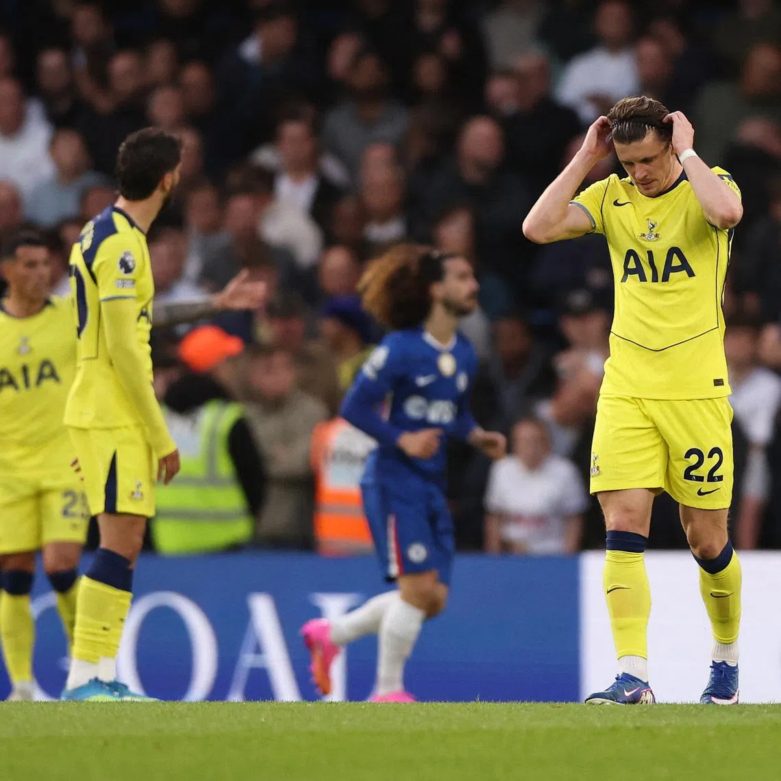 Soccer Football - Premier League - Chelsea v Tottenham Hotspur - Stamford Bridge, London, Britain - May 19, 2026 Tottenham Hotspur's Conor Gallagher looks dejected after Chelsea's Enzo Fernandez scores their first goal REUTERS/David Klein/File Photo