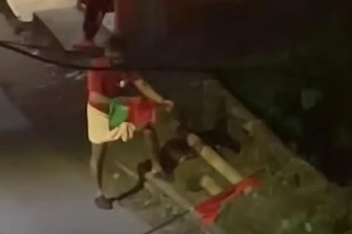 The flag had been put up by local fans of star player Cristiano Ronaldo and his Portuguese team.