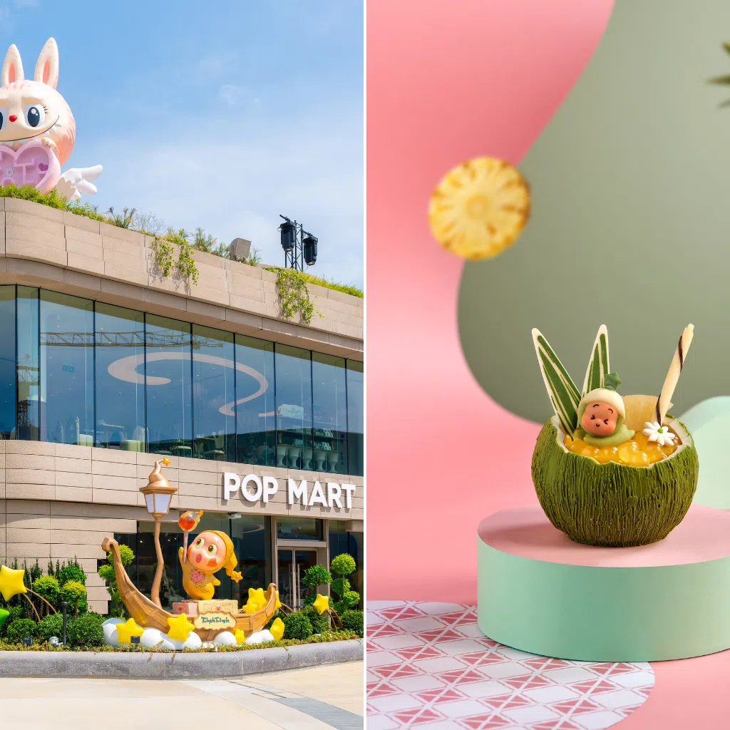In its own duplex at Resorts World Sentosa, Pop Mart has a retail store on the first floor and its Pop Bakery on the second.