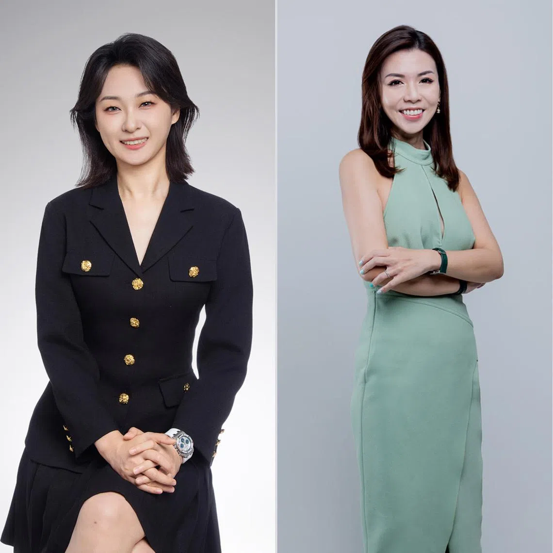 (From left) Prudential financial representatives Wang Ying, Jean Guan, and Zhang Yun Hao help clients build confidence in planning for their health and wealth.