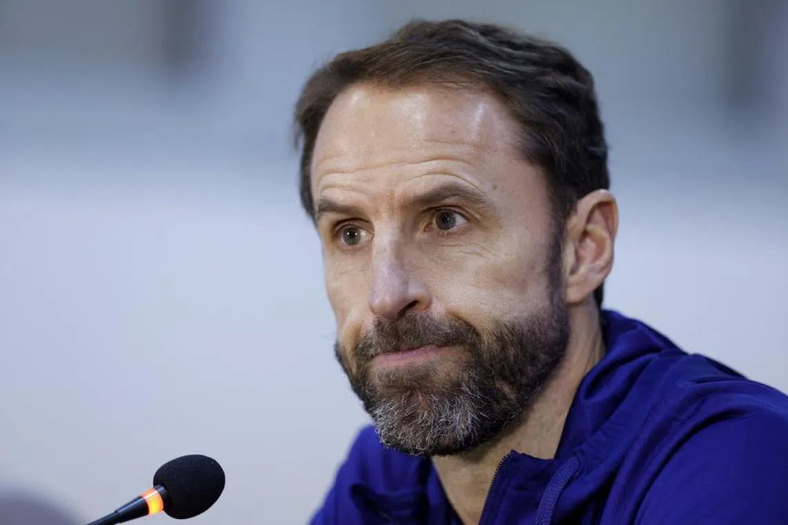 Soccer Football - Euro 2024 Qualifier - England Press Conference - Tose Proeski Arena, Skopje, North Macedonia - November 19, 2023 England manager Gareth Southgate during a press conference Action Images via Reuters/Peter Cziborra/ File photo