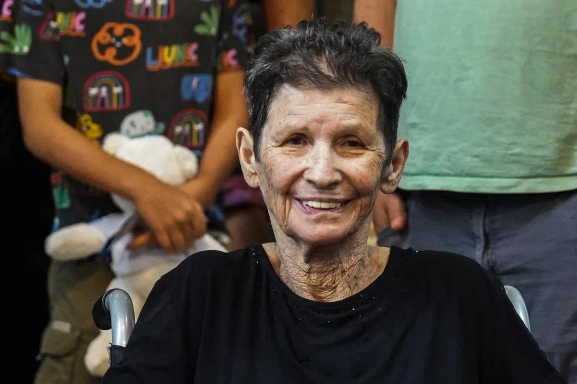 Mrs Yocheved Lifshitz told reporters that a doctor had visited her while she was held in a network of tunnels within Gaza.