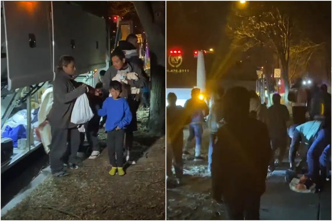 The White House condemned the bussing of migrants to Washington in a statement on Christmas Day.