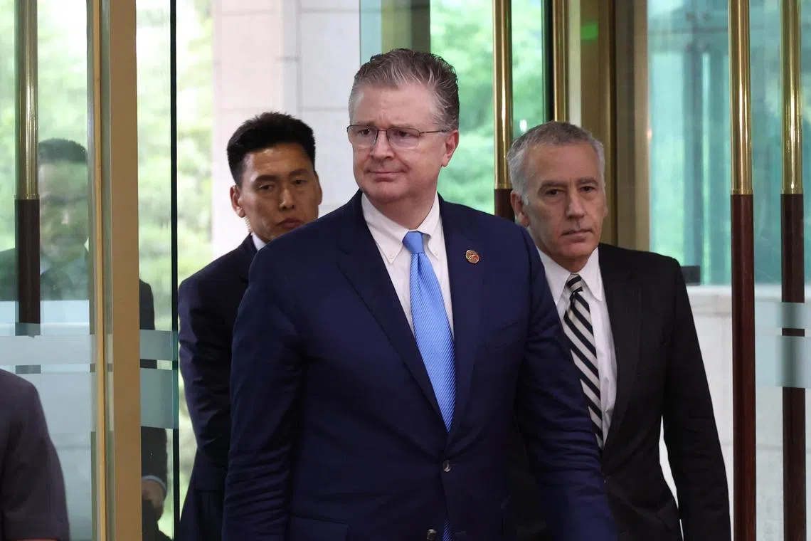 Mr Kritenbrink (centre) said there would be greater collaboration among a group of regional powers - the US, India, Japan and Australia - known as the Quad.