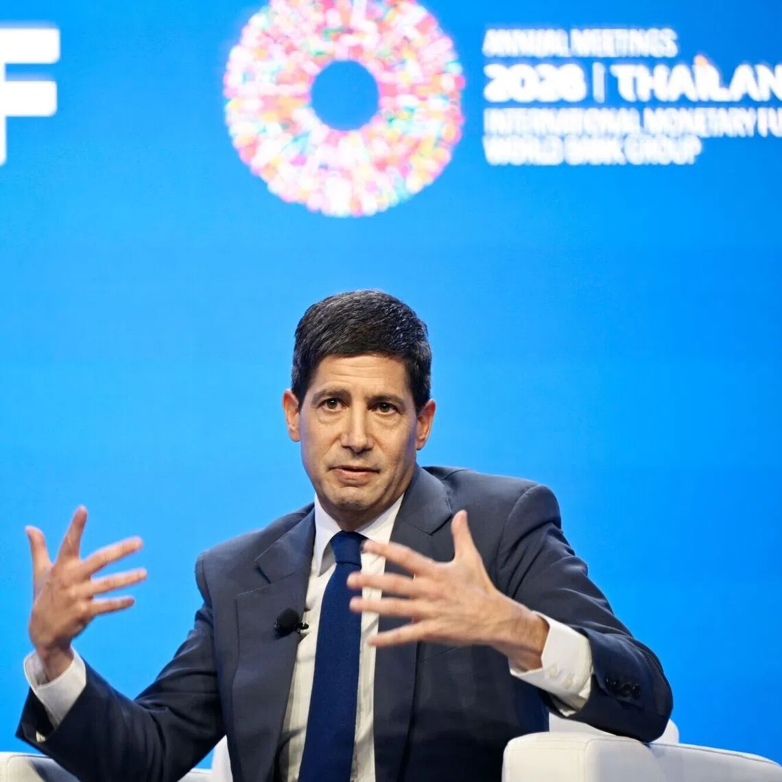 US Federal Reserve chairman Kevin Warsh was speaking at an event at the IMF-World Bank Annual Meetings in Bangkok.