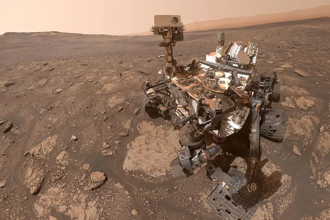 Five of the seven diverse organic compounds confirmed by the rover in rock that formed in a dried lakebed near the planet’s equator had never previously been identified on Mars.