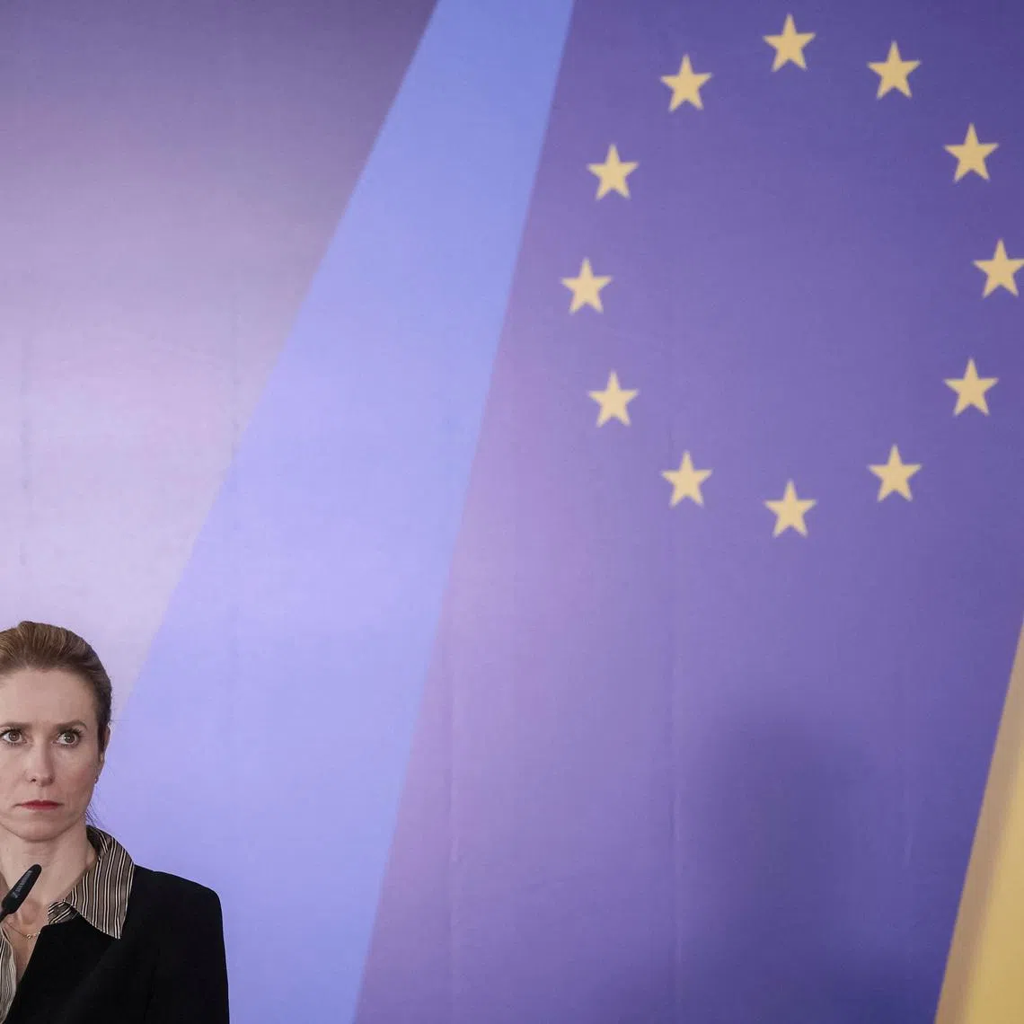 European Union High Representative for Foreign Affairs and Security Policy Kaja Kallas speaks to the media after an informal EU-Ukraine Foreign Ministers' meeting, amid Russia's attack on Ukraine, in Kyiv, Ukraine, March 31, 2026. REUTERS/Gleb Garanich