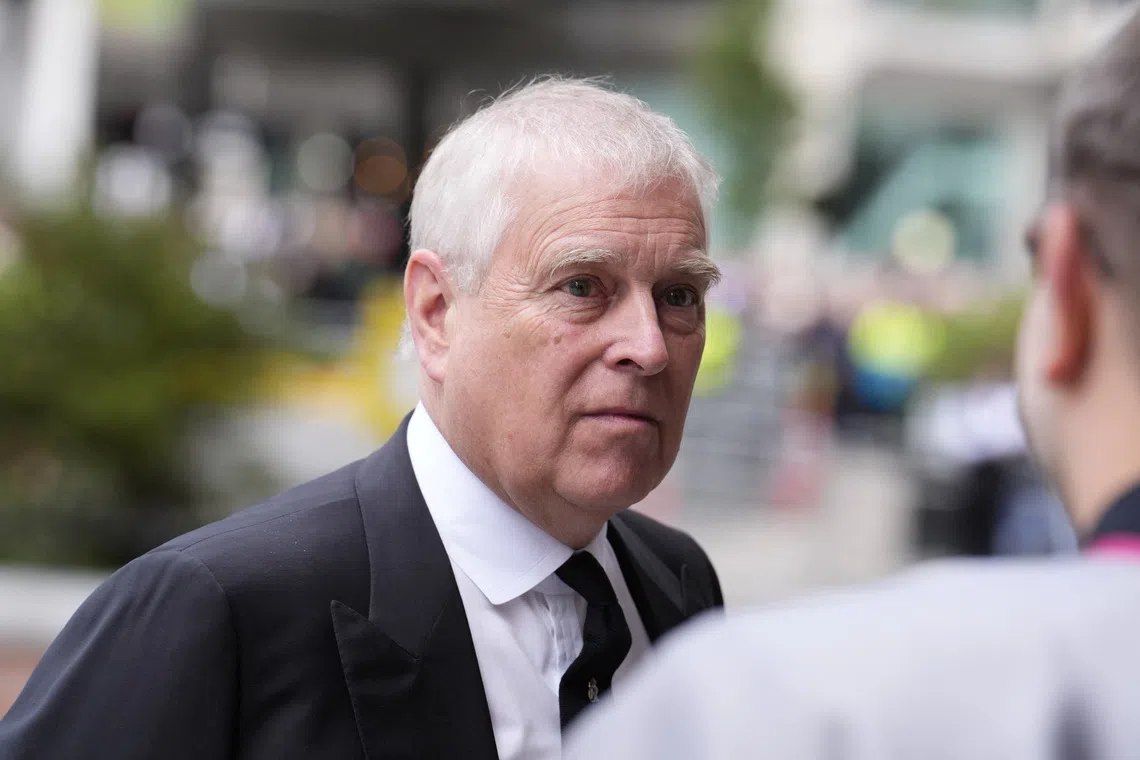 Britain’s Prince Andrew gives up title of Duke of York