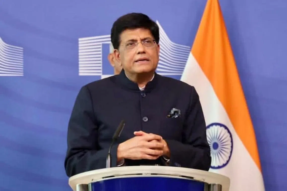 India's Trade Minister Piyush Goyal will meet his counterparts and officials from Britain and the European Union.