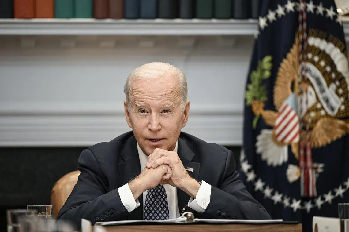 President Joe Biden meets with his Investing in America Cabinet at the White House in Washington, May 5, 2023. In his first interview since announcing that he would seek a second term, President Biden sought to downplay concerns about his age by saying he was the most experienced person to have ever run for the presidency.(Kenny Holston/The New York Times)