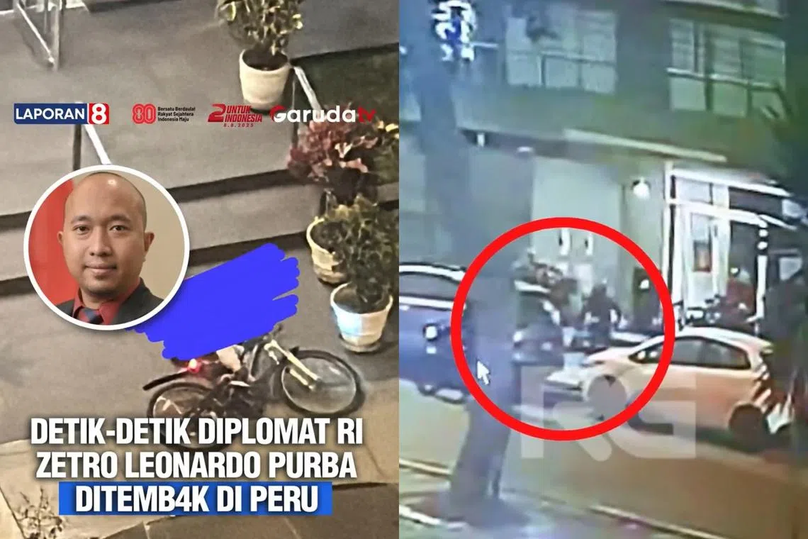 Mr Zetro Leonardo Purba was shot three times near his home by an unidentified person who fled on a motorcycle.