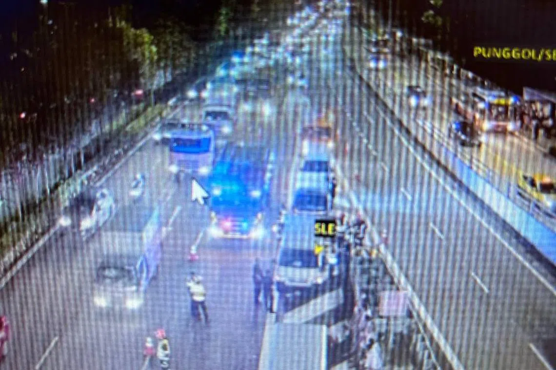 Two van drivers, aged 23 and 44, as well as five passengers aged between 21 and 28 were conscious when taken to Sengkang General Hospital. 