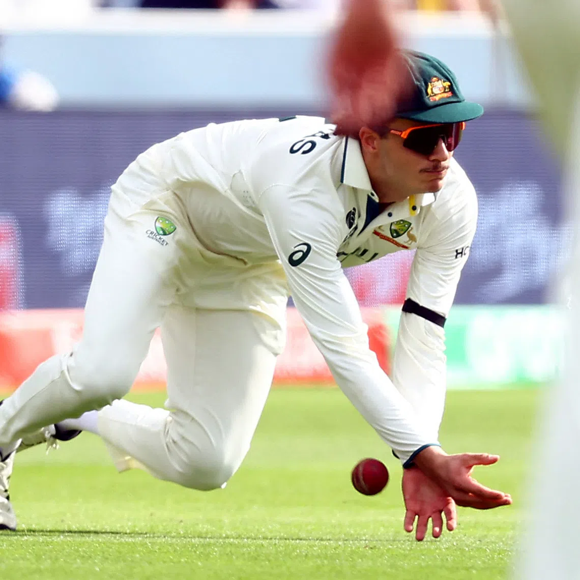 Cricket - 2025 ICC World Test Championship Final - South Africa v Australia - Lord's Cricket Ground, London, Britain - June 13, 2025 Australia's Sam Konstas drops a catch Action Images via Reuters/Andrew Boyers