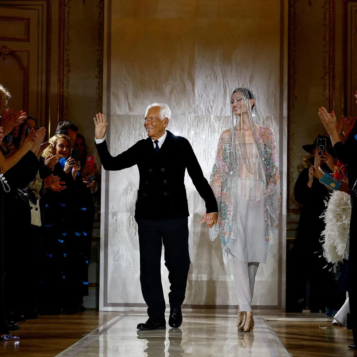 The will reportedly states heirs should sell an initial 15 per cent stake in the Italian fashion house within 18 months and later transfer an additional 30 per cent to 54.9 per cent stake to the same buyer between three and five years after Mr Giorgio Armani’s death. 