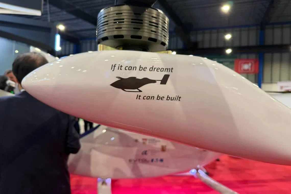 The Singapore-made aircraft prototype has an 8m wingspan.