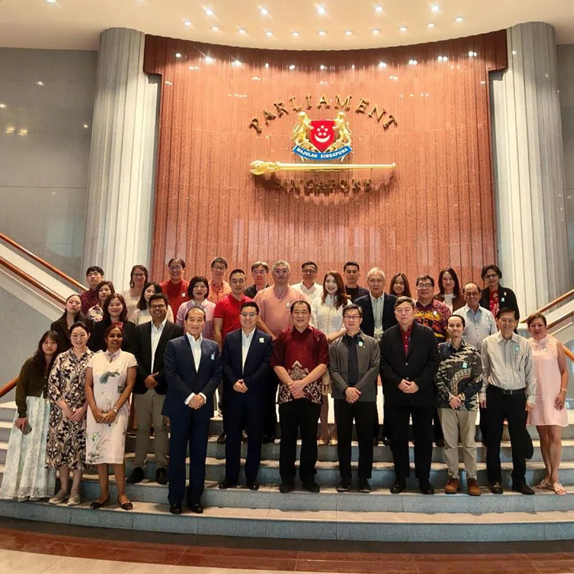 Nominated MP Neo Kok Beng organised a visit to Parliament for his resource panel on Feb 20.