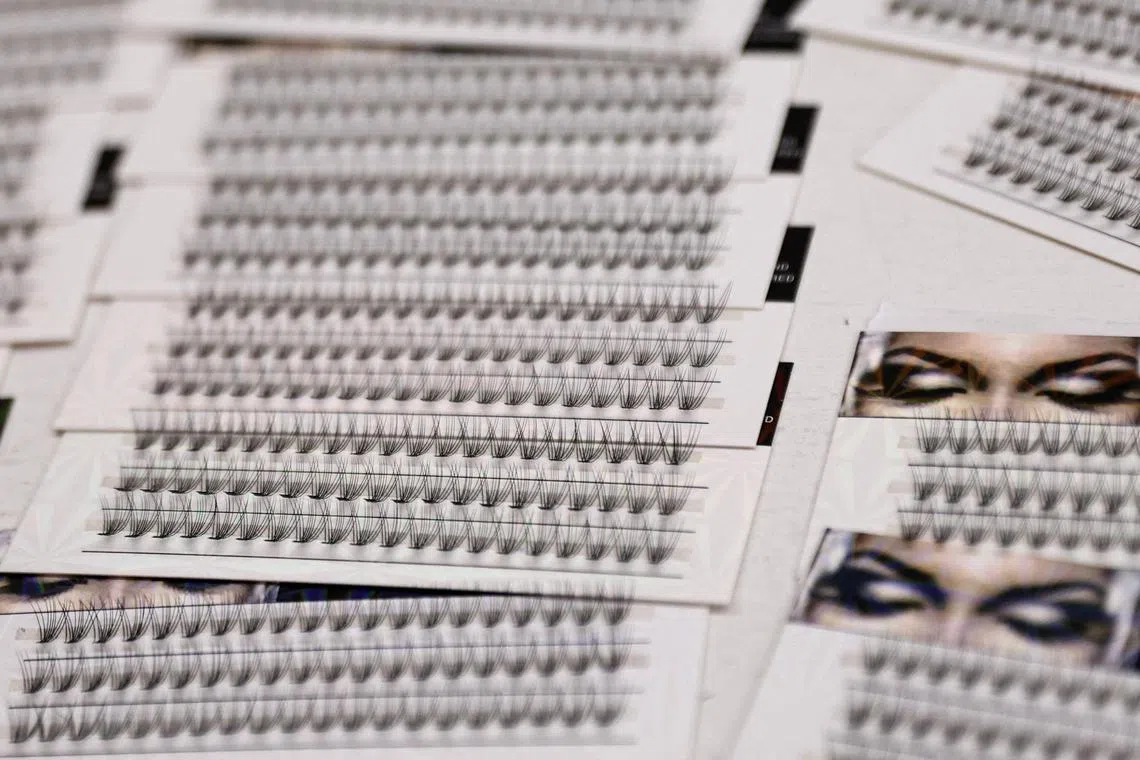 False eyelashes and wigs make up the lion’s share of North Korea’s exports to its neighbour China.