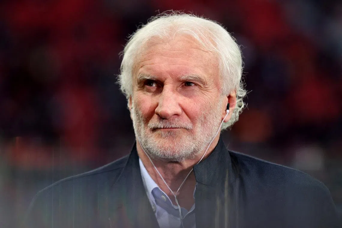 FILE PHOTO: Soccer Football - Bundesliga - Bayer Leverkusen v Bayern Munich - BayArena, Leverkusen, Germany - March 19, 2023 DFB national team director Rudi Voeller before the match REUTERS/Thilo Schmuelgen/File Photo