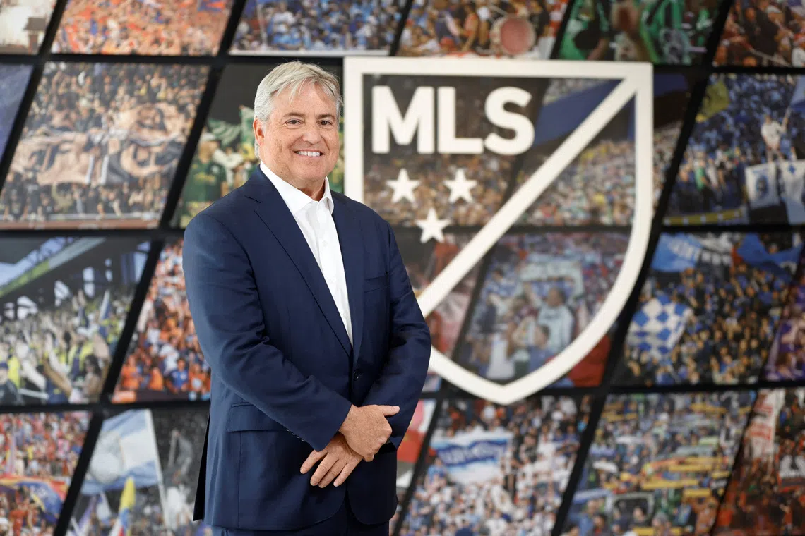 Los Angeles FC co-managing owner Larry Berg poses in this undated handout picture. MLS/Handout via REUTERS