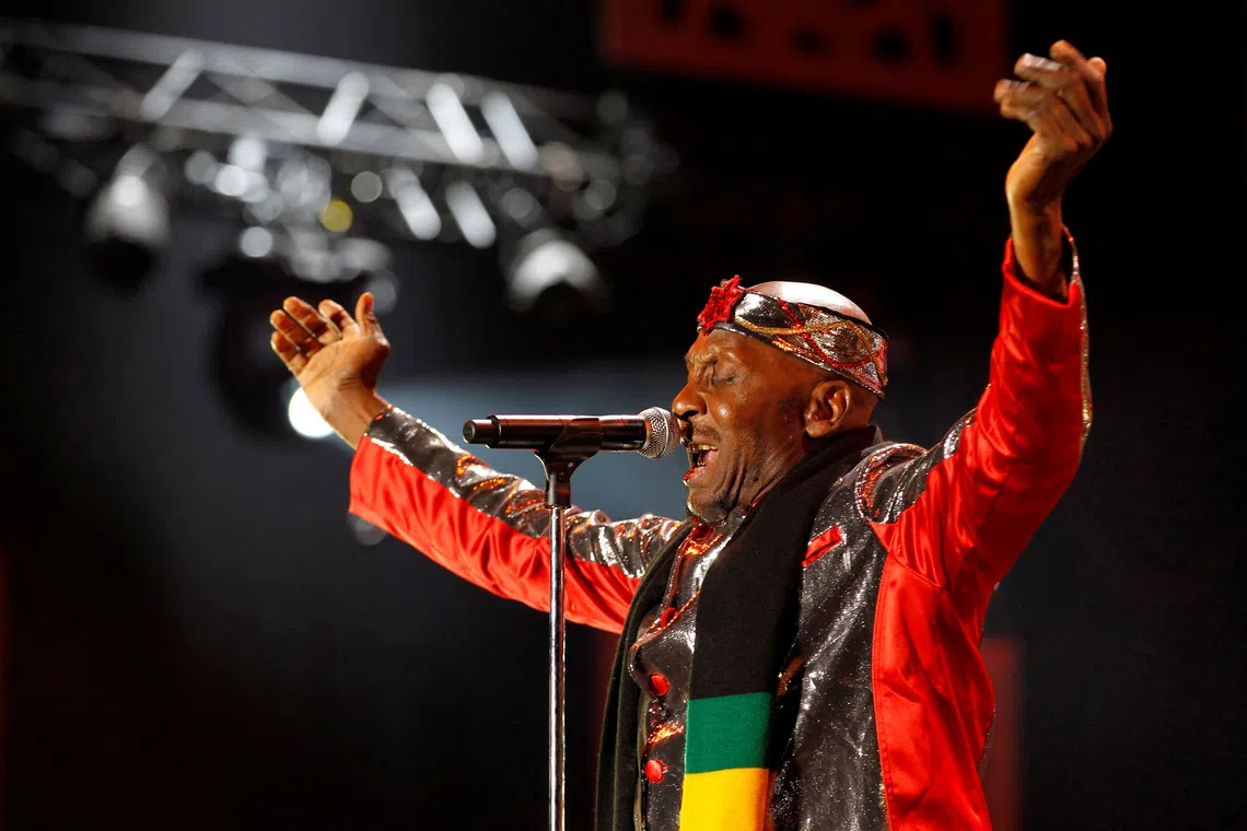 Musician Jimmy Cliff performing during the 10th Mawazine World Rhythms international music festival in Morocco in 2012.