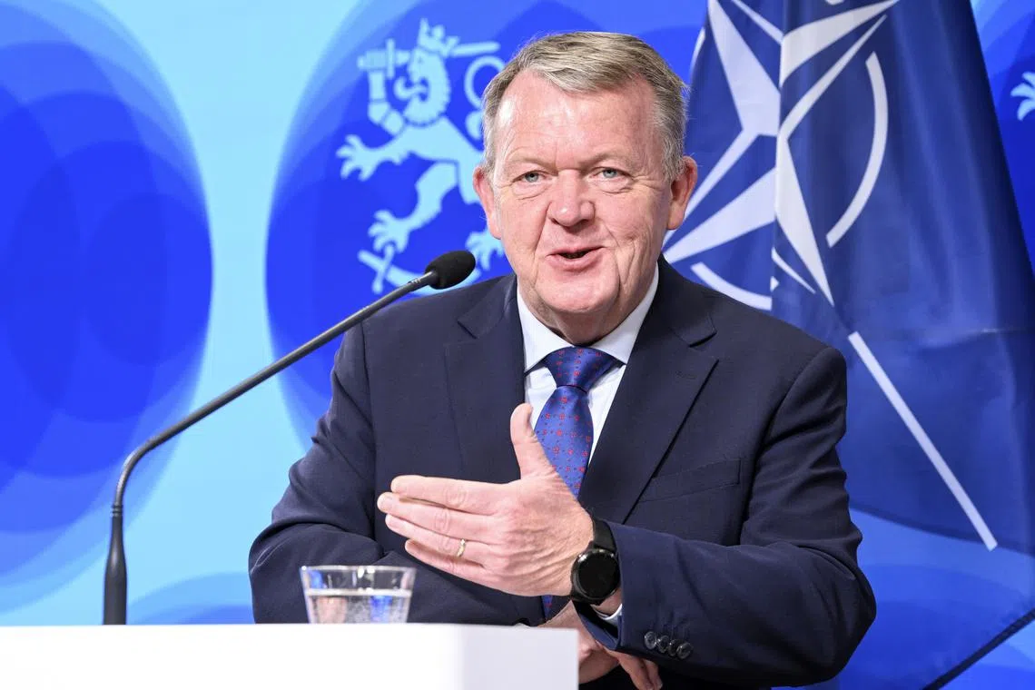 Danish FM Lars Lokke Rasmussen says the Danish autonomous island could not be taken over by another country. 