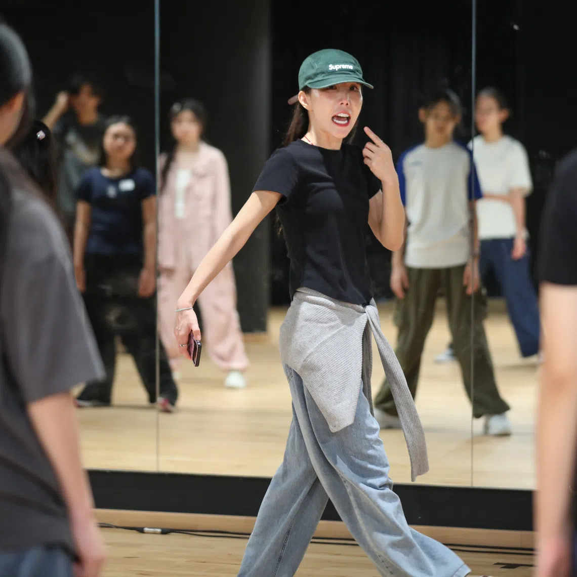 A dance trainer at SM Entertainment’s subsidiary training academy’s five-day programme in Singapore in June 2025.