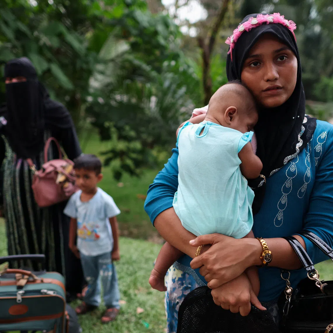 Rohingya refugees gather in front of the office of the U.N. refugee agency after being evicted from their homes, at Kuala Lumpur Malaysia July 27, 2026. REUTERS/Hasnoor Hussain