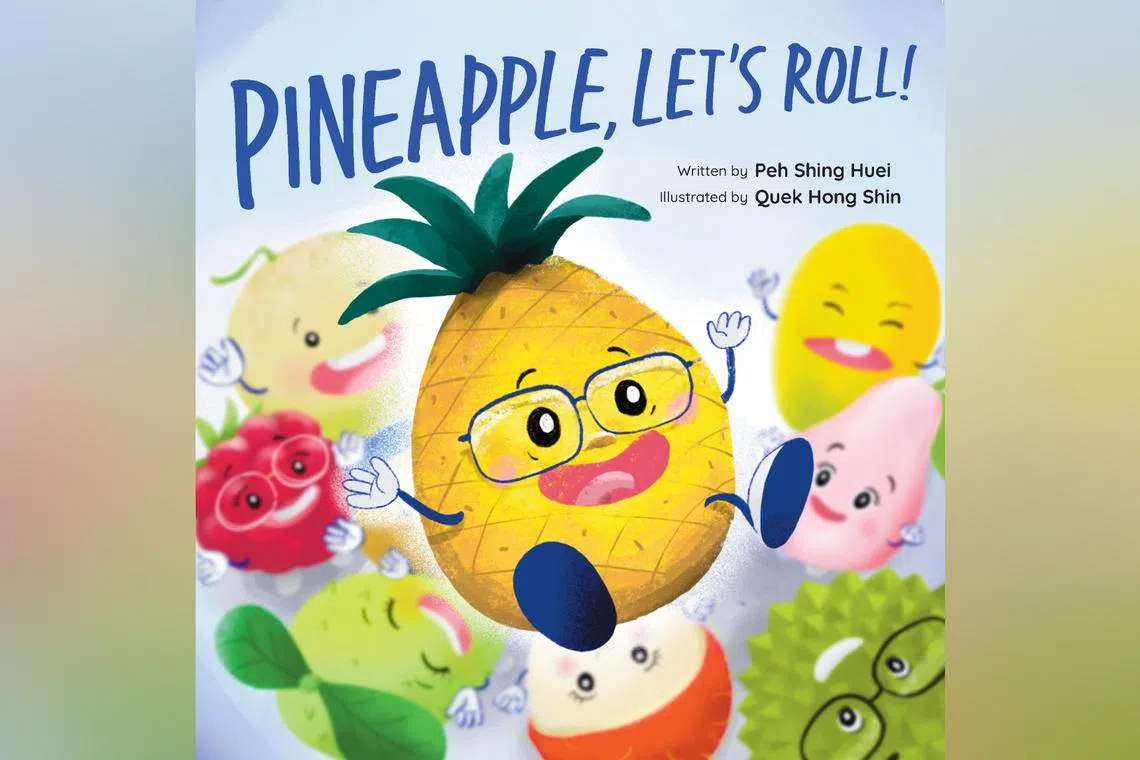 In the book, Ong Lai the pineapple adopts the campaign slogan, “Respect for all fruits”.