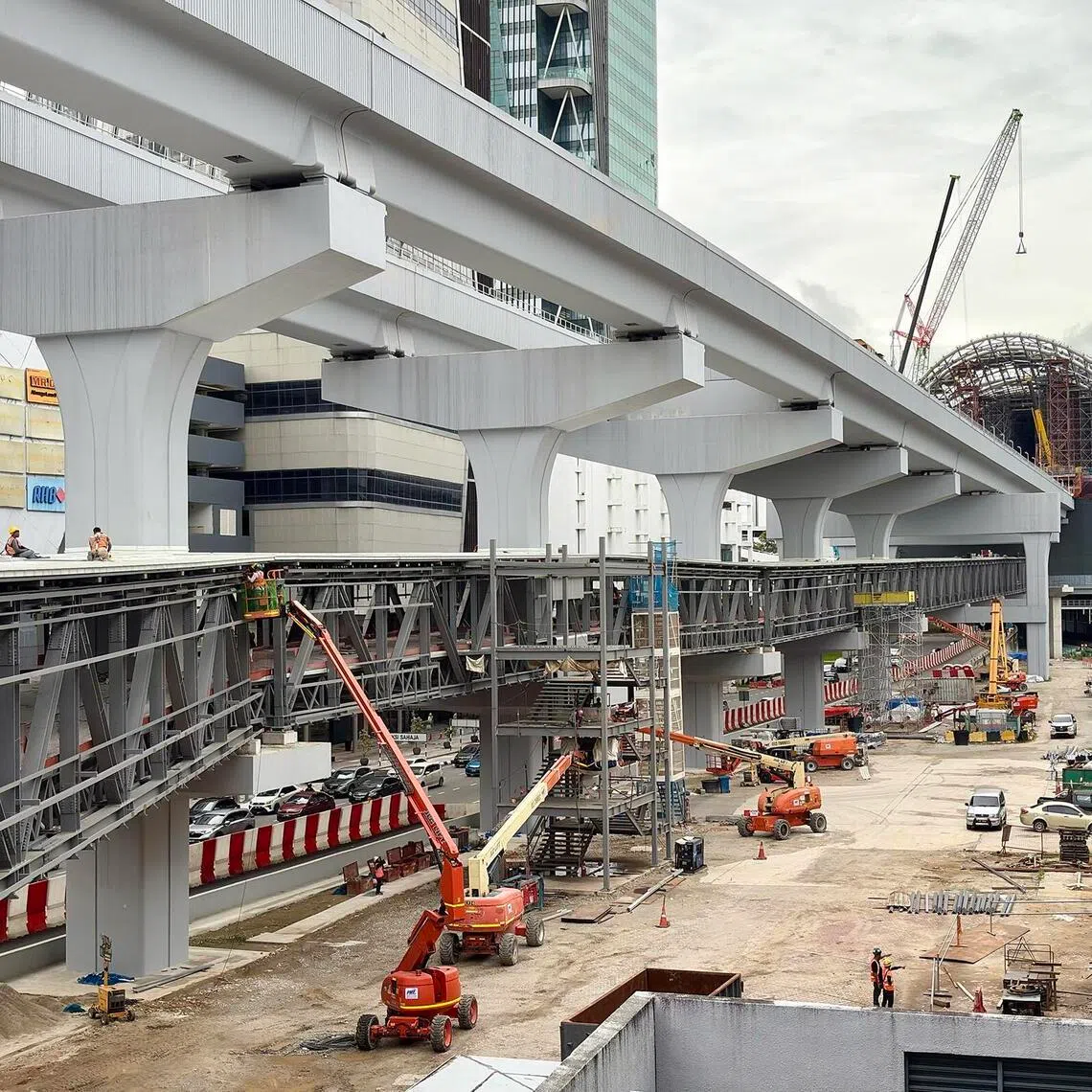 aljohor - Construction of the Johor Bahru-Singapore Rapid Transit System (RTS) Link in Johor Bahru on Dec 17. 


ST PHOTO: ANNABELLE LIANG