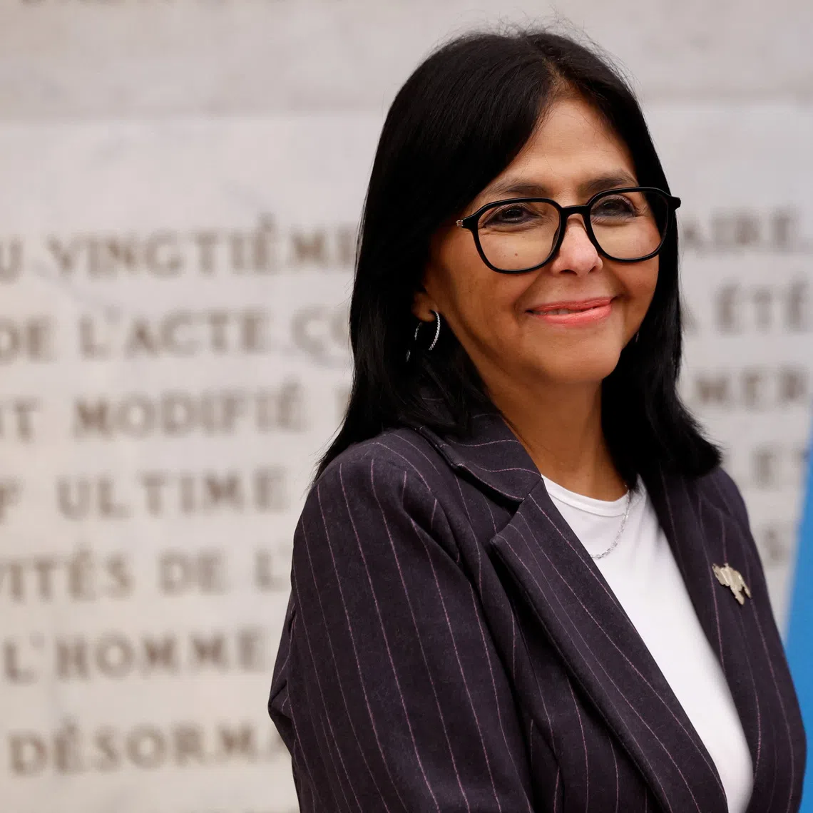 Venezuela's interim President Delcy Rodriguez attends the opening ceremony of the World Food Forum at the Food and Agriculture Organization (FAO) headquarters in Rome, Italy, October 12, 2026. REUTERS/Remo Casilli