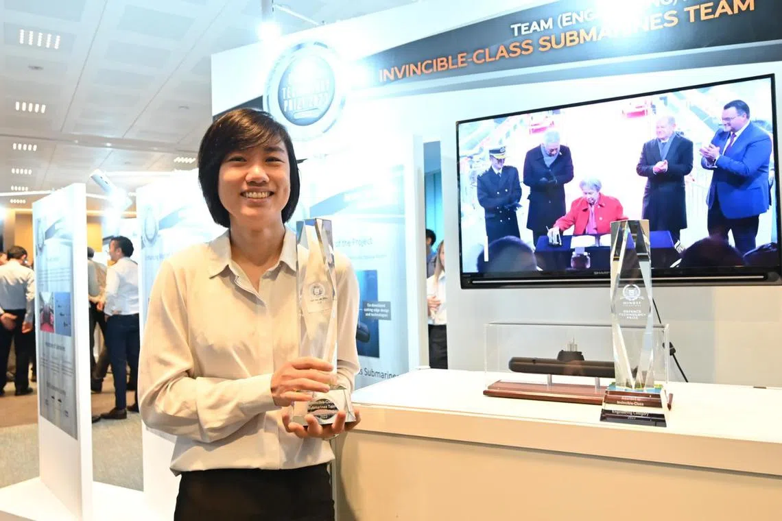 Ms Jovin Foo, a senior engineer from the Naval Systems Programme Centre at the Defence Science and Technology Agency, was part of a team that delivered Singapore’s first custom-built submarines.