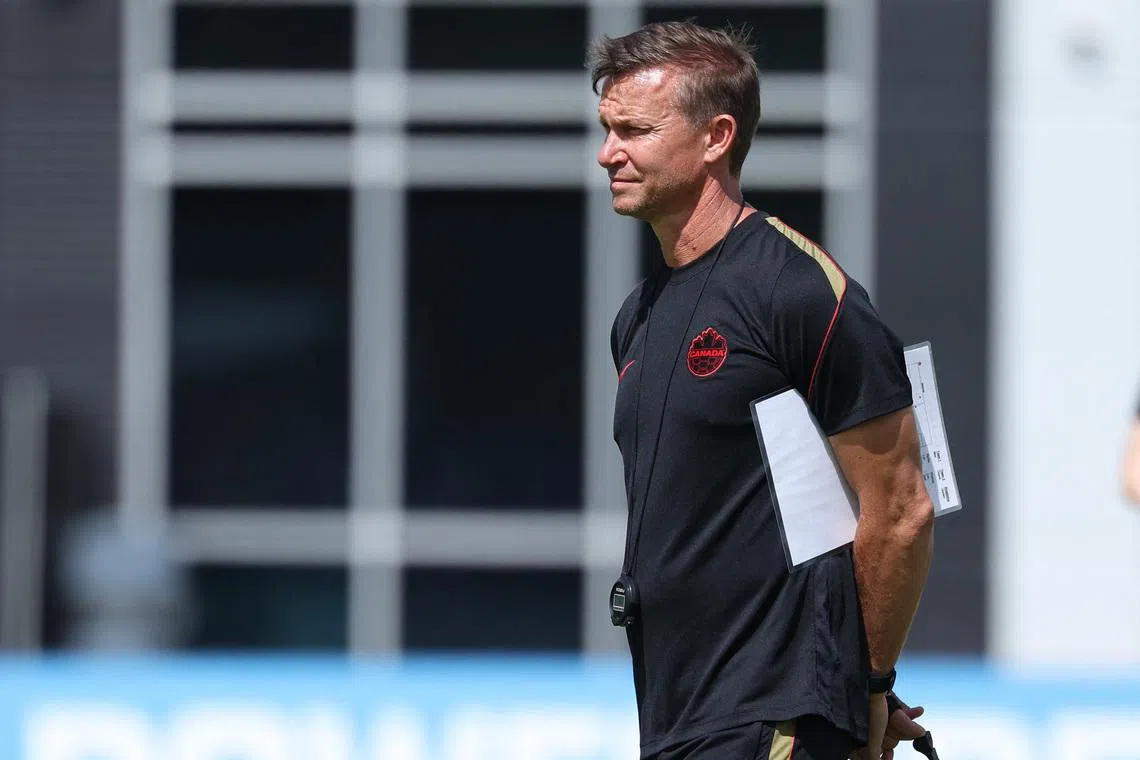 Soccer Football - FIFA World Cup 2026 - Canada Training - Houston Sports Park, Houston, Texas, U.S. - July 3, 2026 Canada coach Jesse Marsch during training IMAGN IMAGES via Reuters/Troy Taormina