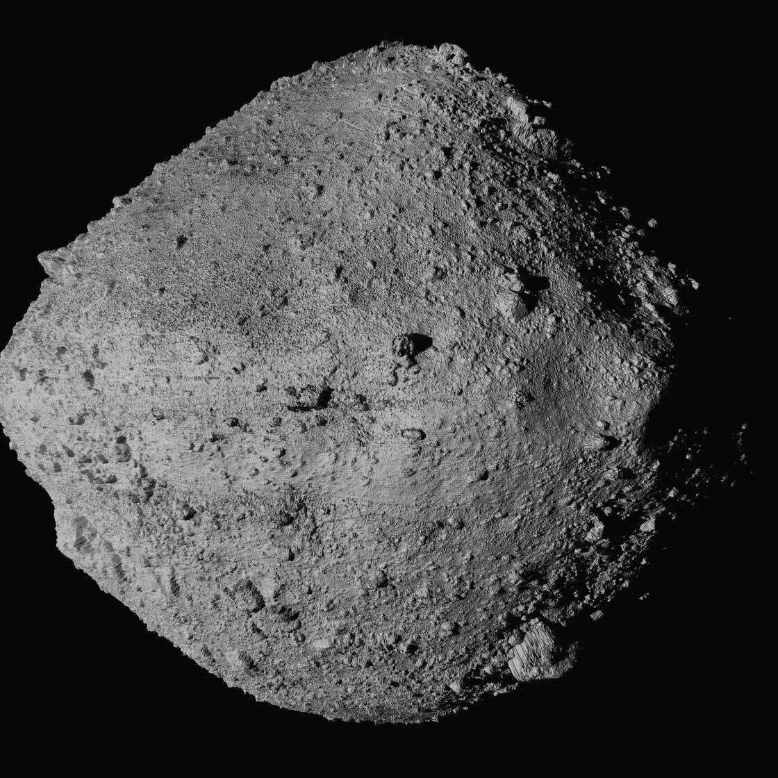 Asteroid (152637) 1997 NC1 is estimated to be between 750m and 1,650m wide.
