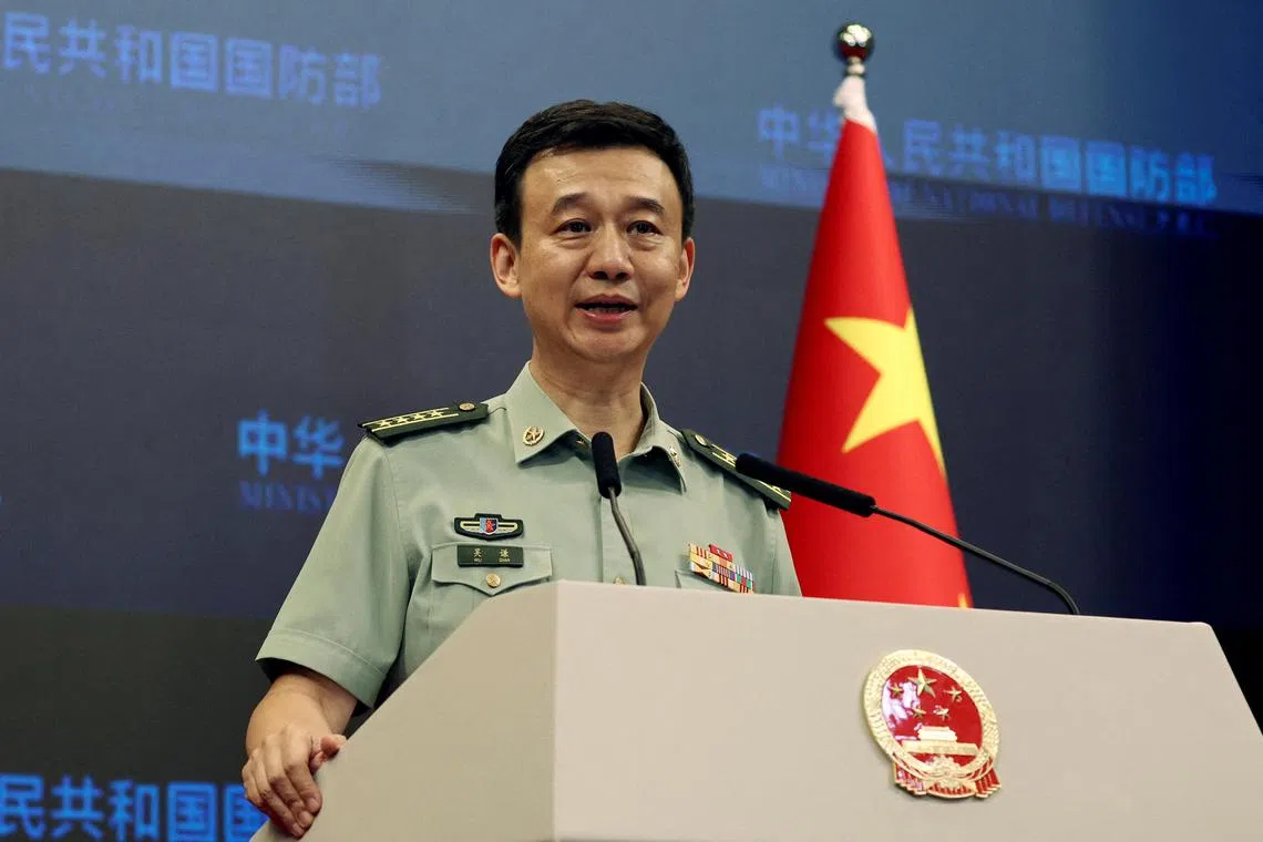 “The more rampant ‘Taiwan independence’ separatists become, the tighter the noose around their necks and the sharper the sword hanging over their heads will be,” army spokesman Wu Qian said.