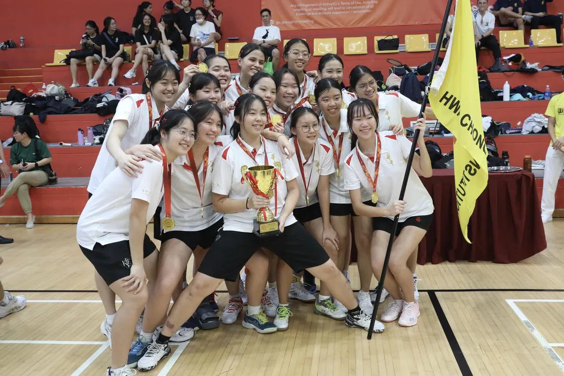 Hwa Chong Institution emerged as A Division Girls champions, beating Eunoia Junior College 3-2 in the final. 