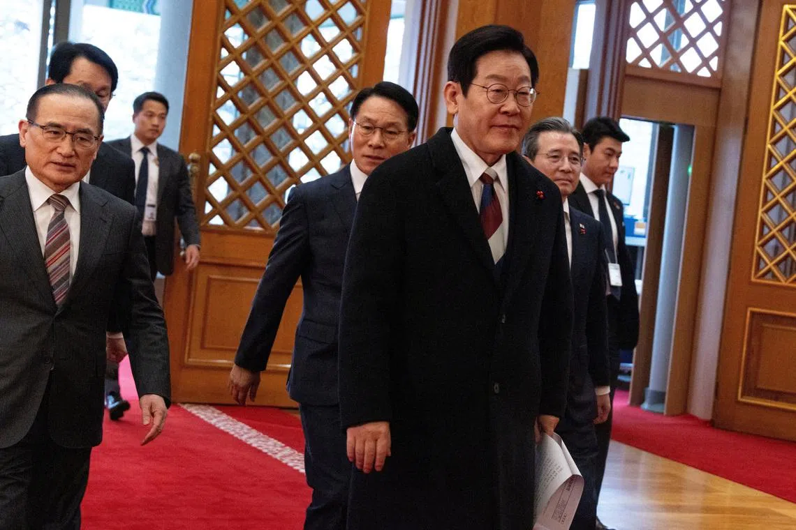 South Korean President Lee Jae Myung said South Korea has safeguards in place to ensure its chipmakers will not be left at a disadvantage.