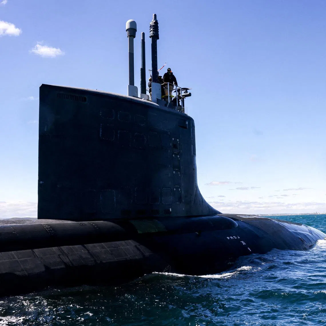 The Virginia-class submarine USS Minnesota, seen off the coast of Western Australia on March 16. America’s navy is shrinking because the number of old ships retiring exceeds the number of newly commissioned ships.