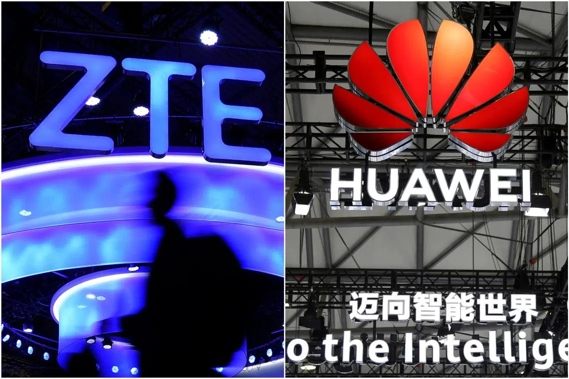 Parts from Huawei and ZTE will no longer be used in “core” 5G mobile networks by the end of 2026 at the latest.