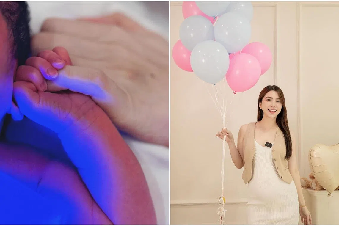 Sora Ma posted a photo of her baby’s hand holding an adult’s finger on social media on Aug 14.