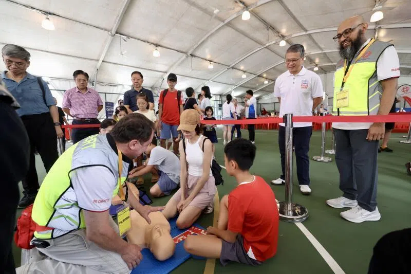 Those who attended the event were also taught to carry out cardiopulmonary resuscitation and on how to use an Automated External Defibrillator.