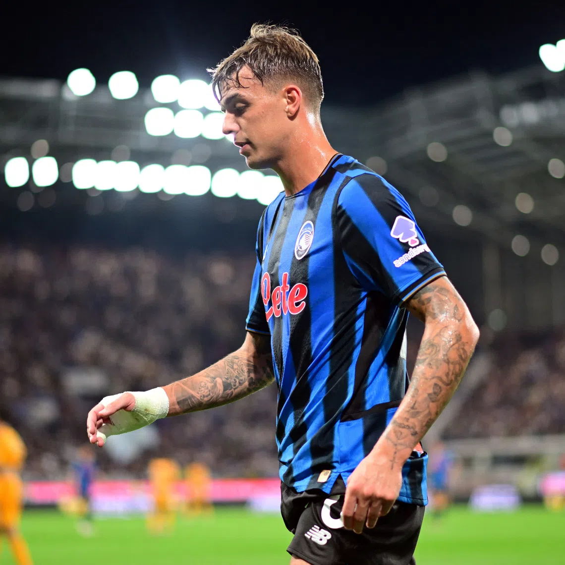 Soccer Football - Serie A - Atalanta v Pisa SC - Gewiss Stadium, Bergamo, Italy - August 24, 2025 Atalanta's Daniel Maldini REUTERS/Daniele Mascolo