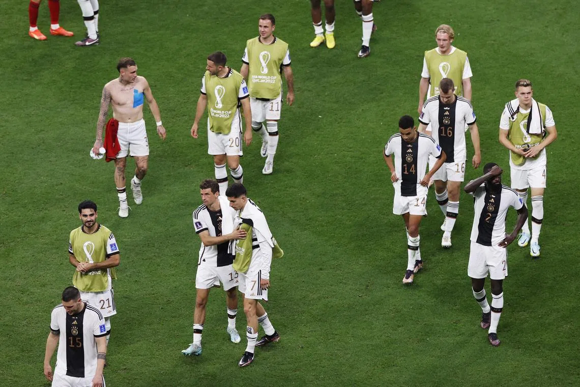 The Germans are bottom of the group having gained only one point from their two matches so far.