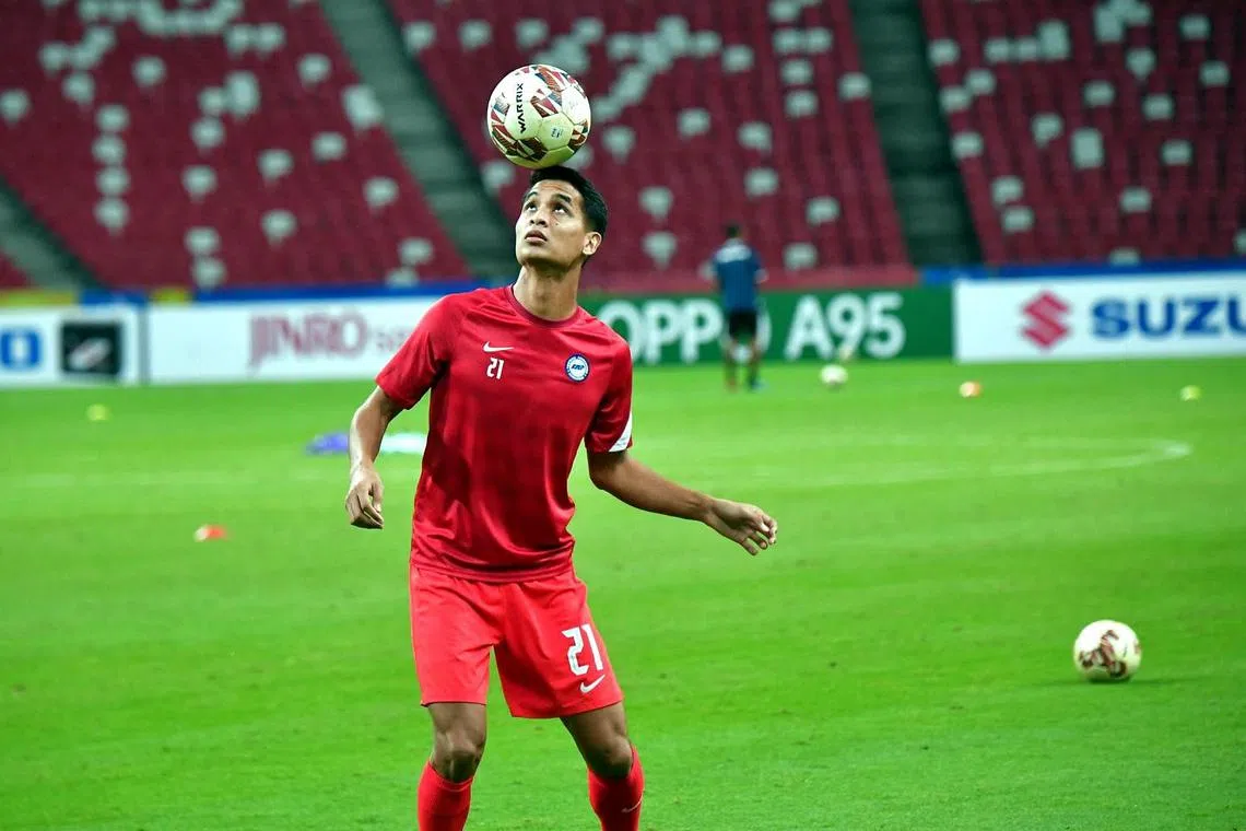 Safuwan Baharudin collected his 107th and 108th international cap respectively in the recent Asian Cup qualifiers.