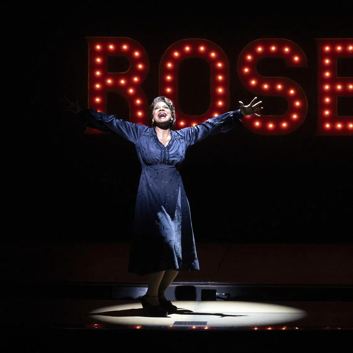 Audra McDonald is the first black actress to play on Broadway the lead role of Rose, the ur-stage mother whose daughter becomes a stripper.