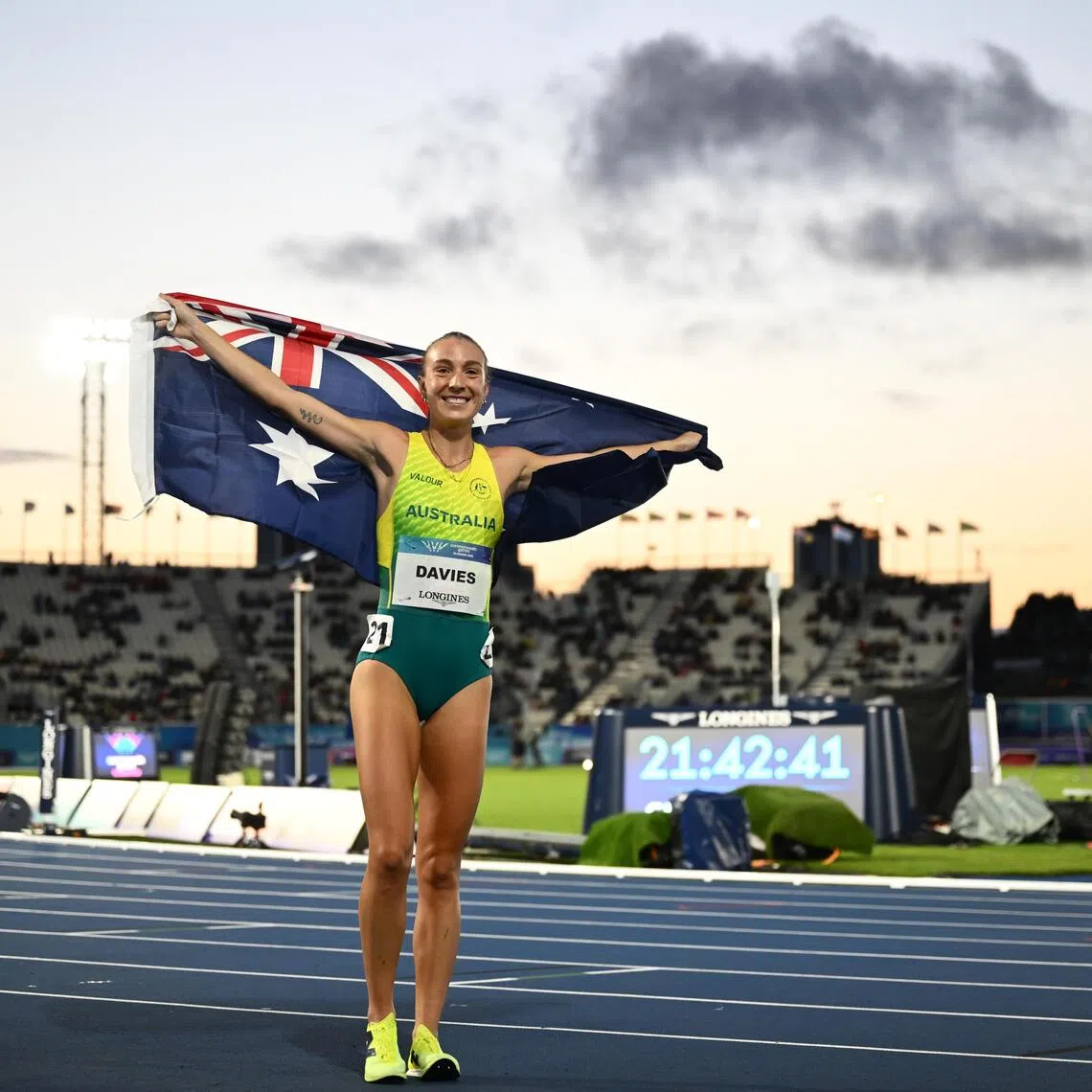 In adding the 5,000m title to her 10,000m crown earlier in the week, Rose Davies becomes the first woman to complete the long distance double in Commonwealth Games history.