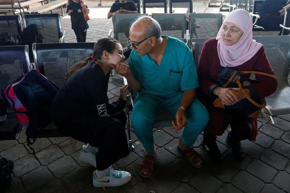 Bittersweet goodbye for Gaza doctor as family leaves enclave | The ...
