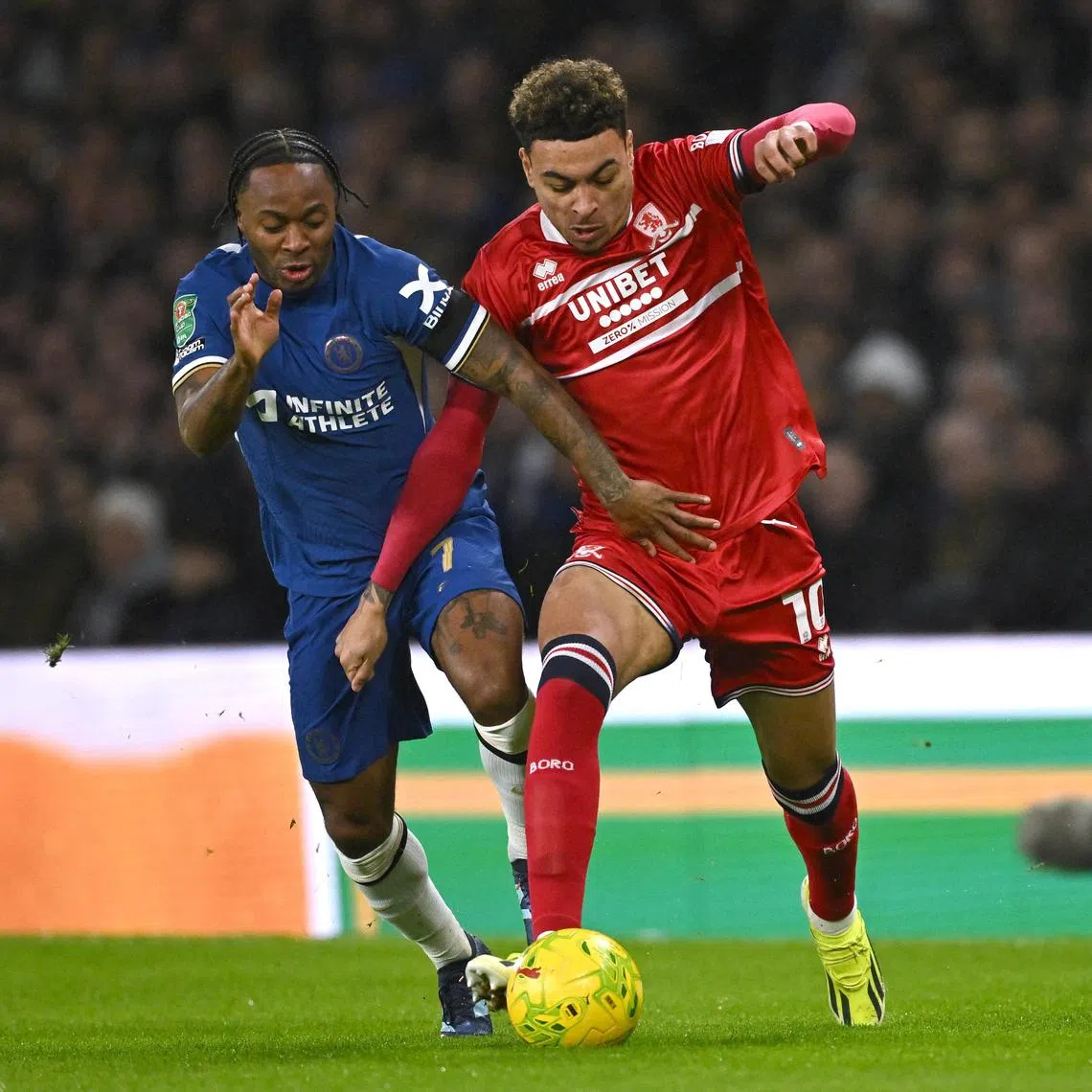 Middlesbrough's Morgan Rogers (right) is the headline signing for the club in the winter transfer window. 