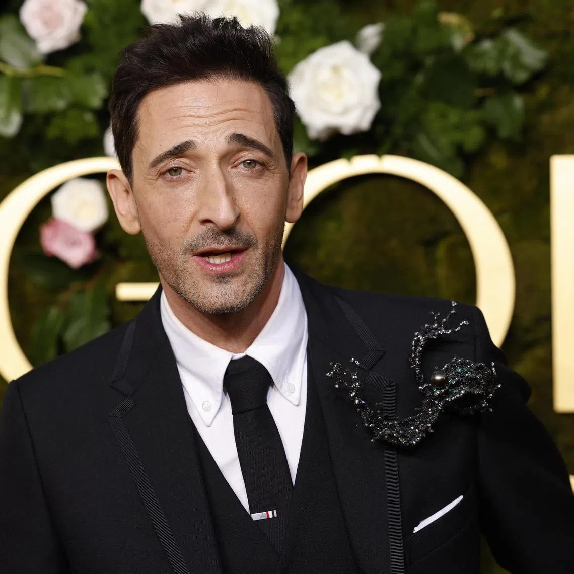 Adrien Brody arrives for the 82nd annual Golden Globe Awards ceremony at the Beverly Hilton Hotel in Beverly Hills, California, on Jan 5. 