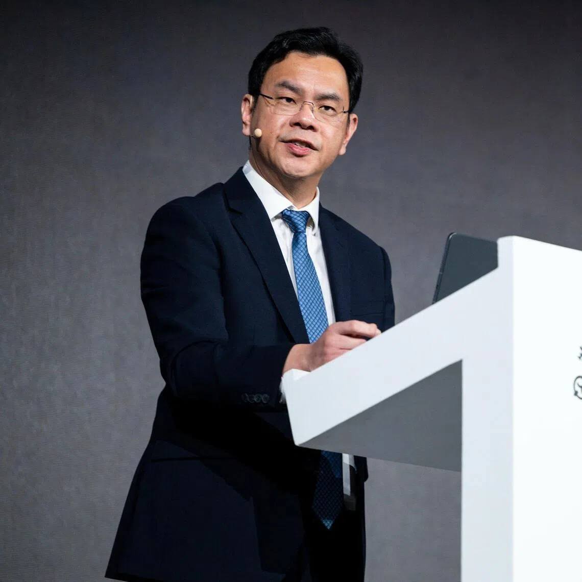 Managing director of MAS Chia Der Jiun speaking at the UBS Asian Investment Conference Singapore Wealth Edition on May 25.