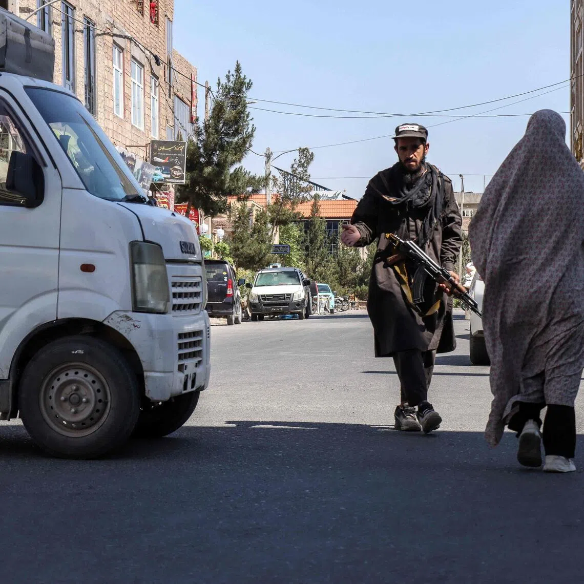 Taliban security forces had reportedly opened fire during an earlier protest, injuring men, women and children and killing at least two people.